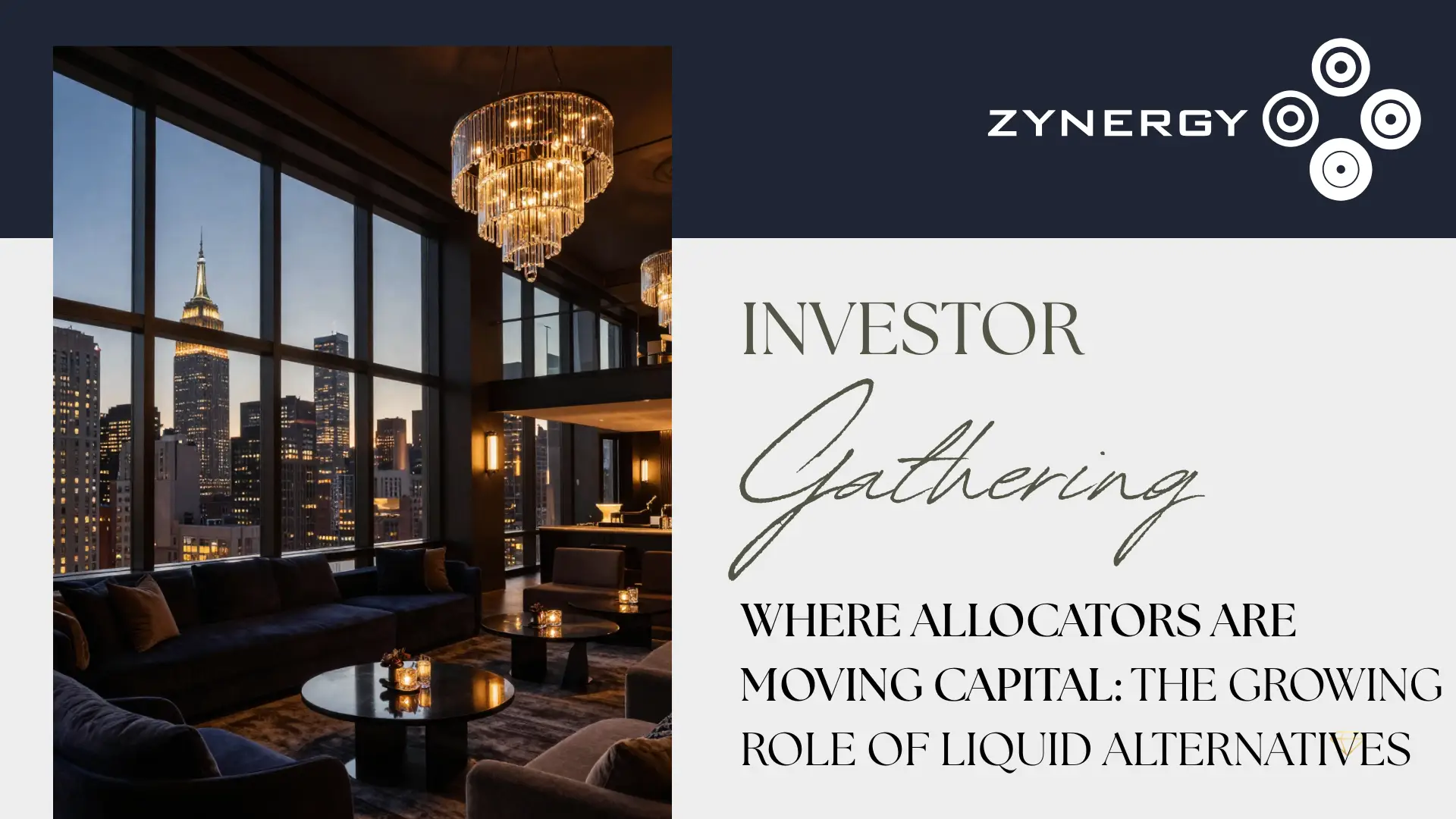 Zynergy NYC Investor Gathering Event September 2026